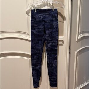 lululemon athletica Navy Patterned Leggings